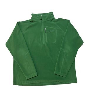 Columbia 3/4 Zip Pullover Fleece Green